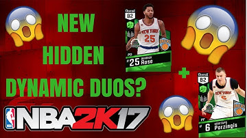 NBA 2K17 MYTEAM  - NEW HIDDEN DYNAMIC DUOS!!! TOP 3 HIDDEN DYNAMIC DUOS IN NBA2K17 MYTEAM