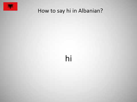 How To Say Hi In Albanian? - Youtube