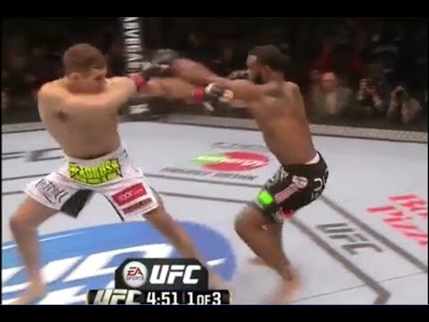 MMA UFC Rory MacDonald use of Wing Chun bong sau wing arm block to defeat Tyron Woodley