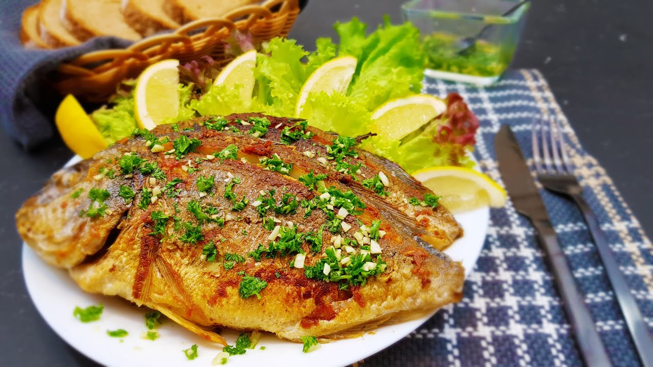 Жареная рыба дорадo как в ресторане! - YouTube