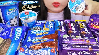 OREO VS CADBURY BATTLE ASMR 🍫 CADBURY OREO, OREO ICE CREAM, CADBURY LICKABLES CHOCOLATE, OREO CAKE