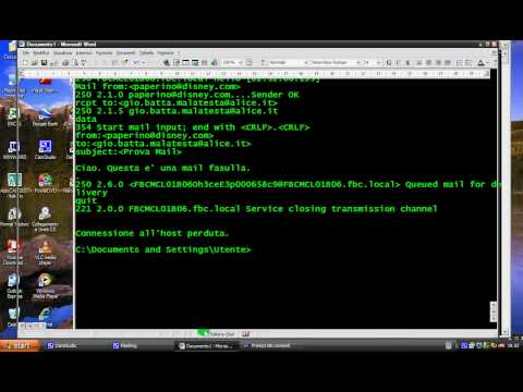 Inviare e-mail anonime con telnet (prompt dei comandi)
