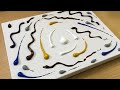 Scratch Painting Technique Using a Toothpick / Acrylic Painting