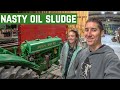 Removing ULTRA THICK Oil Sludge From The John Deere BO Tractor And Its FINISHED