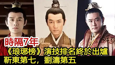 時隔7年，《琅琊榜》演技排名終於出爐！靳東第七，劉濤第五︱琅琊榜︱胡歌︱靳東︱王凱︱劉濤︱吳磊#影視娛樂驛站 - 天天要聞