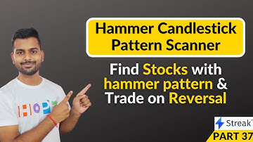Hammer candlestick Pattern Scanner || Scanner on streak app