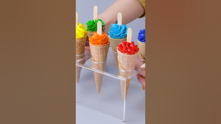 Perfect Rainbow Ice Cream Cone For You #Shorts