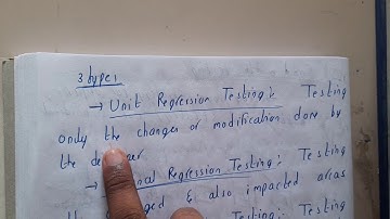 5.11 Regression testing