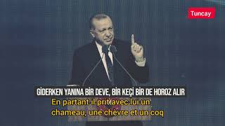 Recep Tayyip Erdoğan : nous allons nous aimé pour Allah. Histoire de Houlagou et Kadihan