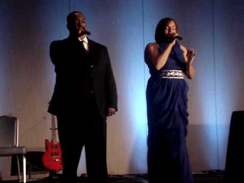 Landi James and Joel Boyce sing "The Prayer" perfo...