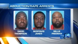 3 men charged in connection with abduction, assault and rape of couple in Northampton County, NC