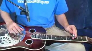 shady grove - dobro lesson - dadgad tuning