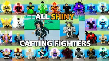 Crafting ALL (27) MAP SHINY Crafting Fighters & Skills!!! [x2SpeedRun] Anime Fighters Simulator