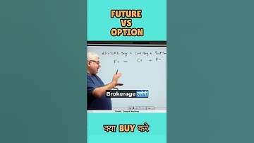 Future Vs Option Kya Buy kare 🤑📈|Deepak Wadhwa|#stockmarket #nifty  #shorts #optionstrading