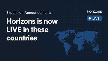 Expansion Announcement: Horizons has established 18 new entities