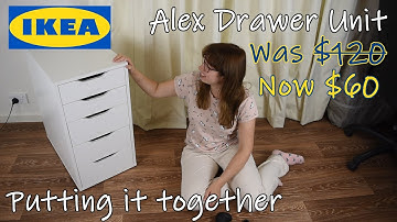 Putting together an IKEA Alex Drawer Unit