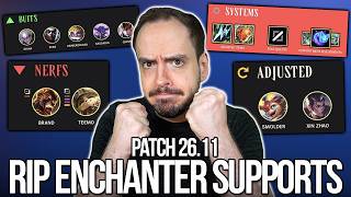 Enchanter Supports are in BIG TROUBLE! | Patch Notes 11/26 Rundown