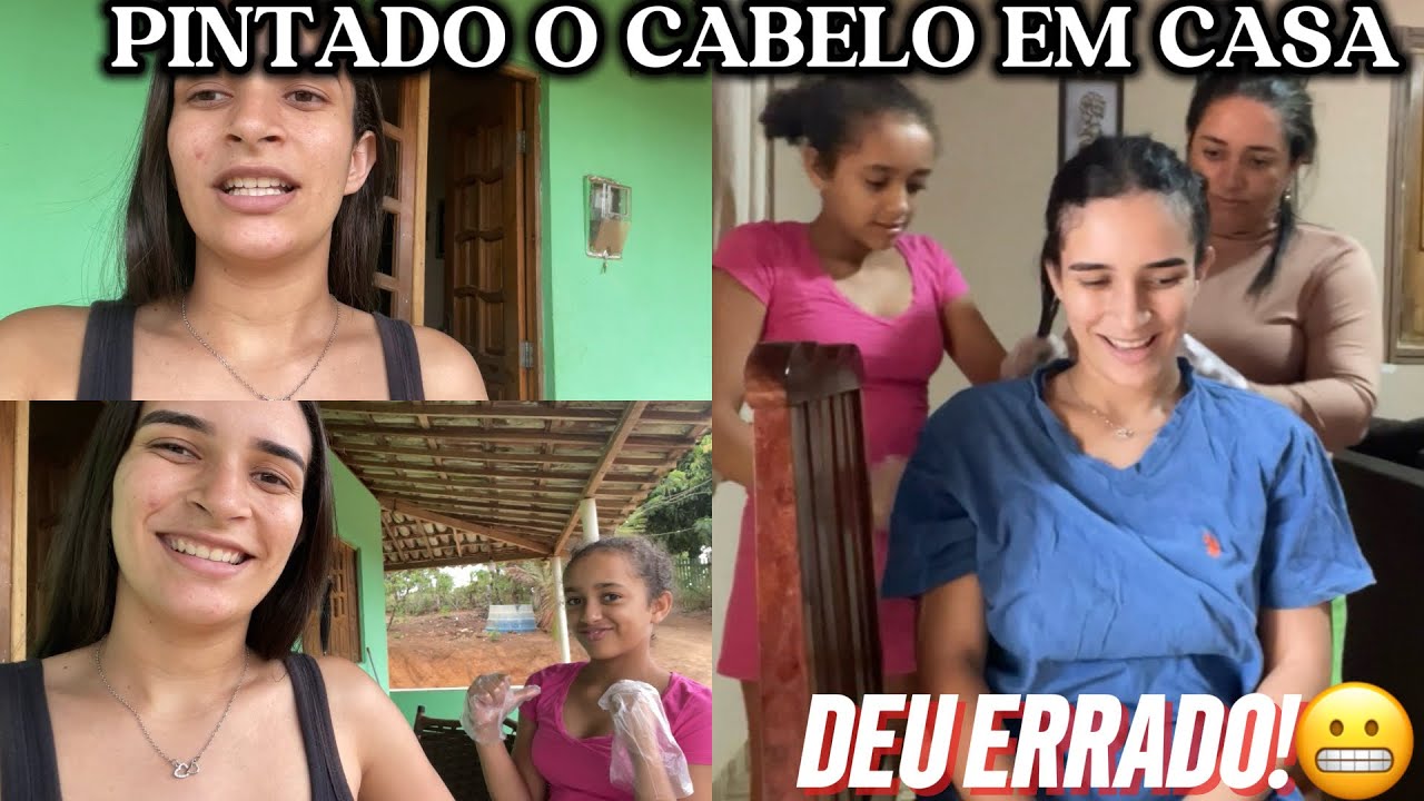 MÃE E JAMILY PINTARAM MEU CABELO EM CASA,vejam oque deu!!@vaniadossalgadosebero 