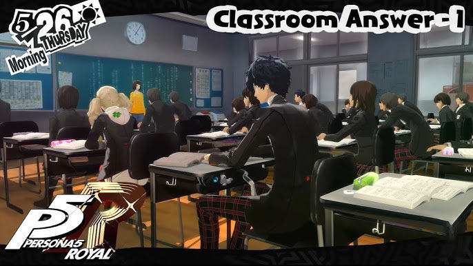 Persona 5 Royal Classroom Answers