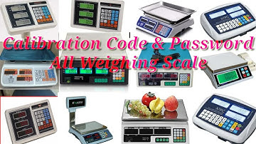 All Weighing Scale Calibration Code and Password by Care International Scale by Care International