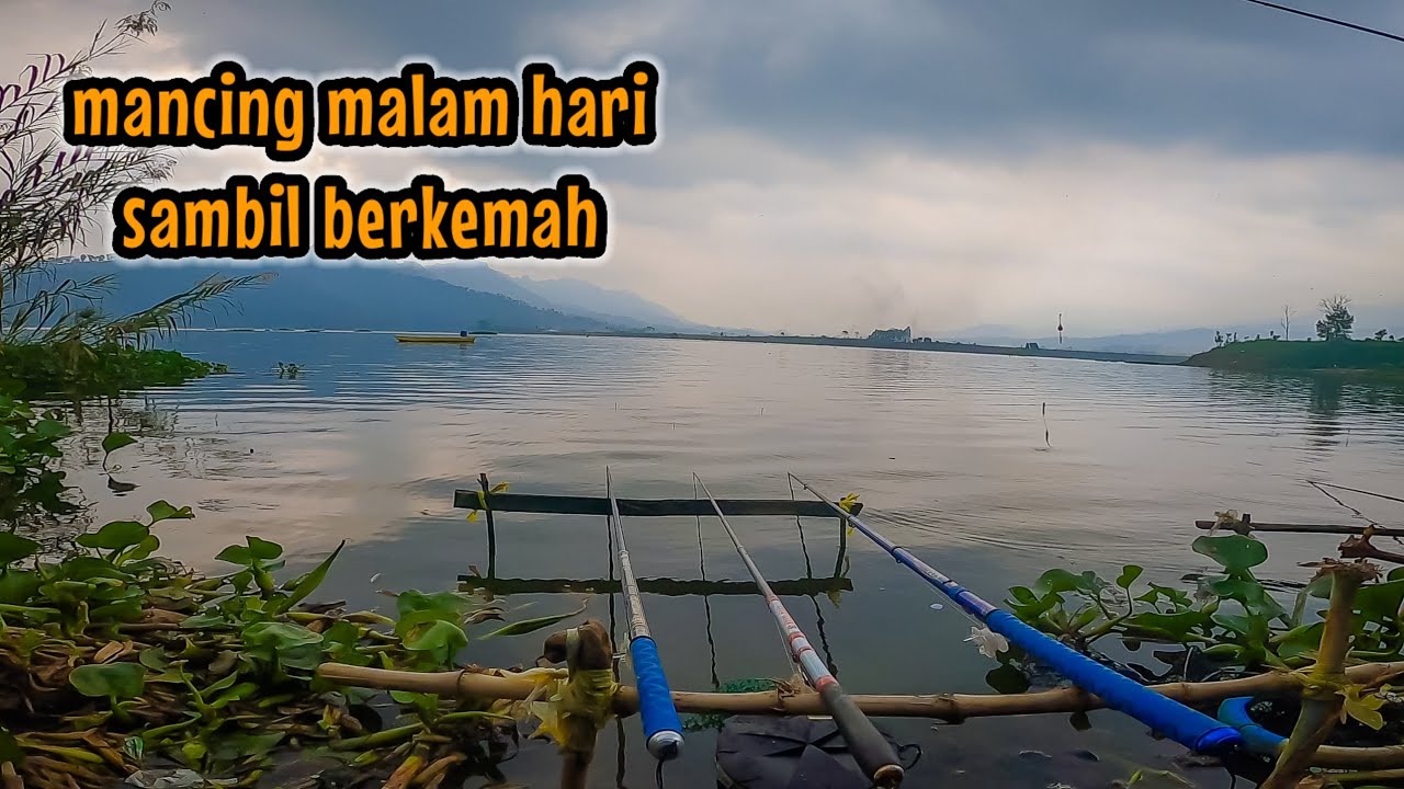 MANCING IKAN NILA SAMBIL BERKEMAH DI PINGGIR WADUK || camping fishing di waduk selorejo ngantang