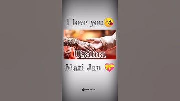 Usama💗 name video new WhatsApp status 💞 new latest status 👍 new love status 💞