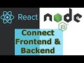 How to Connect React Frontend to Express Backend (Client &amp; Server tutorial)