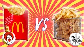 McDONALDS VS HOMEMADE - DIY McDonald's French Fries Recipe
