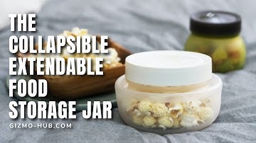 DELIONE FLEXI JAR : THE COLLAPSIBLE AND EXTENDABLE FOOD STORAGE | Kickstarter | Gizmo-Hub.com