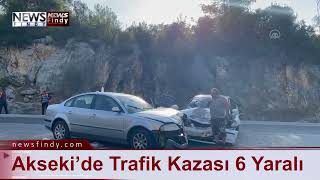 Akseki’de Trafik Kazası 6 Yaralı