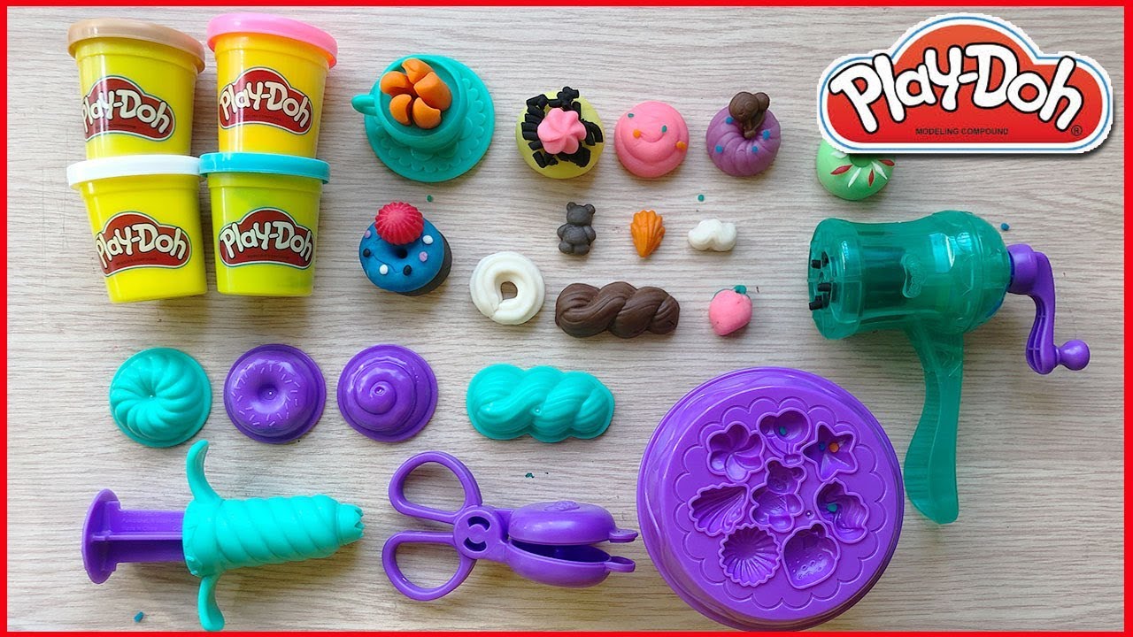 Playdoh kitchen bakery - Đất nặn PLAYDOH làm bánh ngọt với máy làm ...