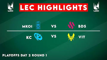LEC Highlights ALL GAMES Playoffs Day 2 Round 1 | LEC 2025 Winter by Onivia