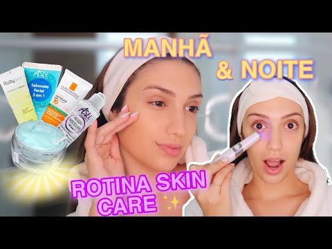 ROTINA SKIN CARE: MANHÃ E NOITE *SIMPLES E EFICIENTE* COMO FAZER UM SKIN CARE BÁSICO!!