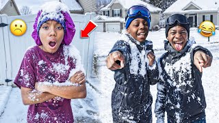 Adopted Girl Doesnt Believe A Snow Storm Is Coming, Until This Happened..