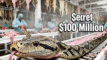 Inside the Snake Python Leather Factory – The Secret $100 Million Factory