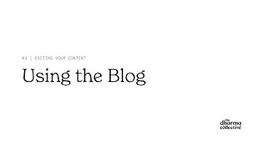 Creating a Blog on Squarespace