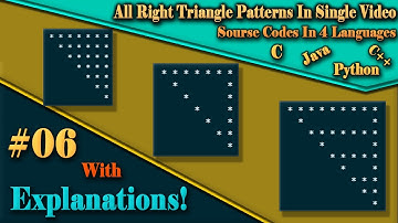 Reversed Triangle Pattern In C  [2023] | Source code in C, C++, JAVA and PYTHON | Build AlgoLogics