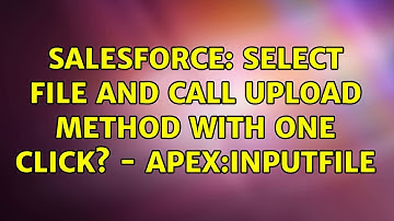 Salesforce: Select file and call upload method with one click? - apex:inputFile