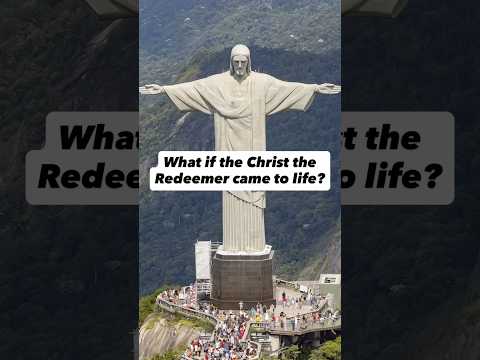 🌅✝️ What if Christ the Redeemer came to life? #christtheredeemer #aivideo