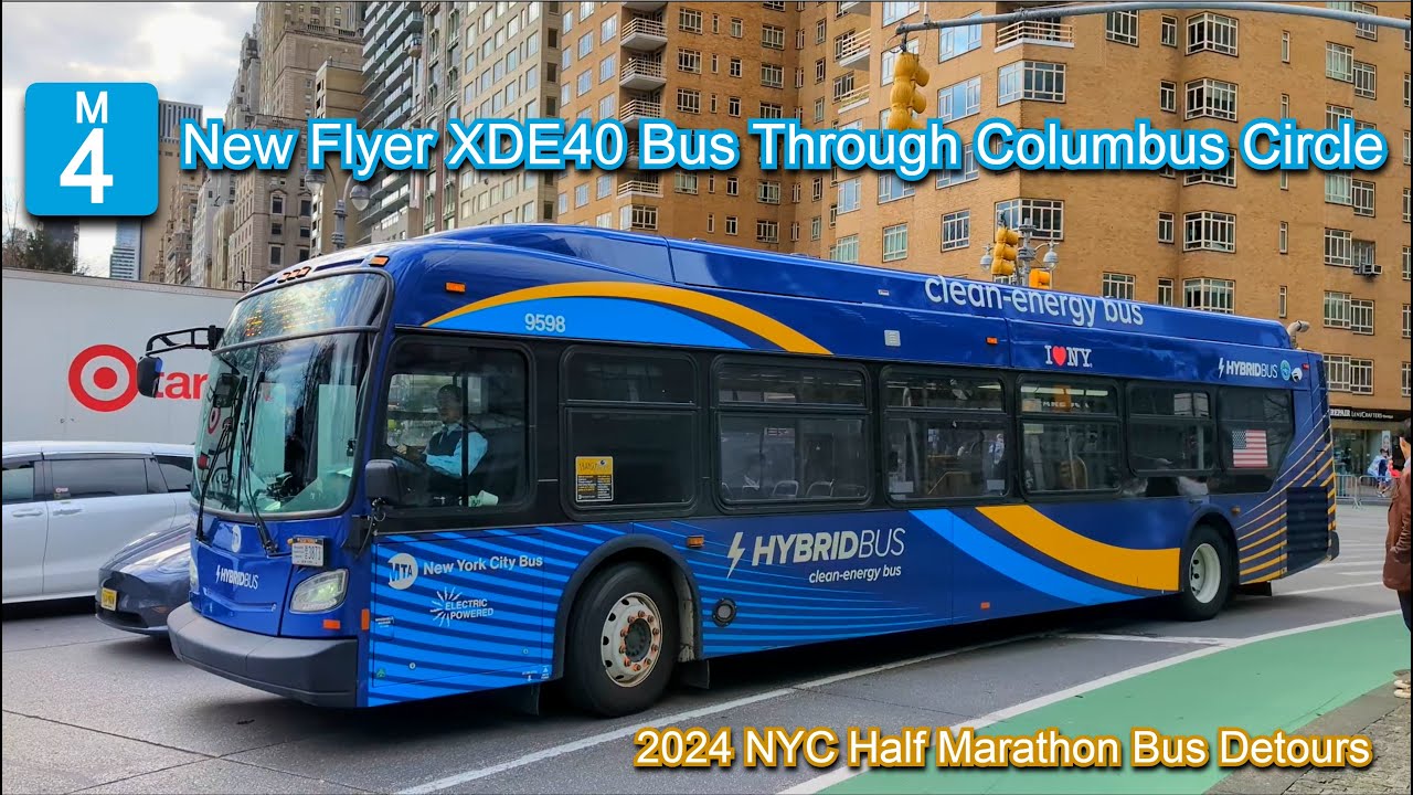 NYCT Bus: 2021 New Flyer XDE40 9598 on the M4 Passing Through