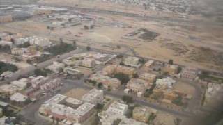 Landeanflug auf Dubai International Airport tagsüber Landing Approach Landung