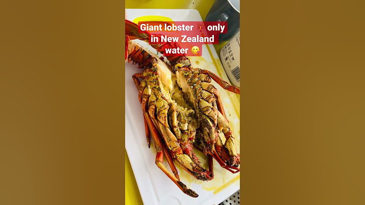 Big crayfish New Zealand sea i a blessed😋 yummy #newzealandlife #southislandnz #crayfish