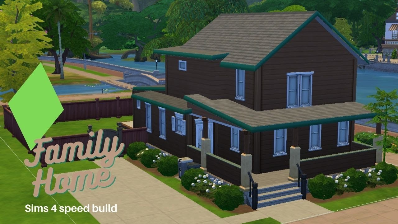 ECLECTIC FAMILY HOME | MID CENTURY MODERN | SIMS 4 SPEED BUILD | NO CC