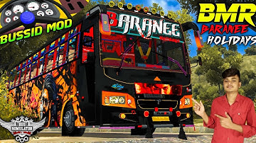 NEW BMR BARANEE HOLIDAYS BUS MOD FOR BUS SIMULATOR INDONESIA IN KANNADA 💛❤️ TOURIST BUS MOD BUSSID