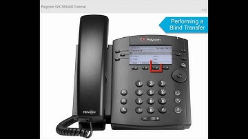 Polycom VVX 300 Lesson 8: Performing a Blind Transfer
