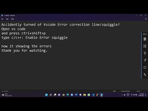 Accidently turned off error correcting line/squiggle on vs code?