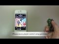 Control iPhone music player using gestures with CC2540 BLE keyfob