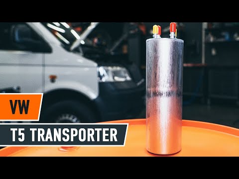 How to change fuel filter VW T5 TRANSPORTER Van [TUTORIAL AUTODOC]