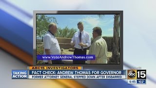 Fact Check: Andrew Thomas for Governor