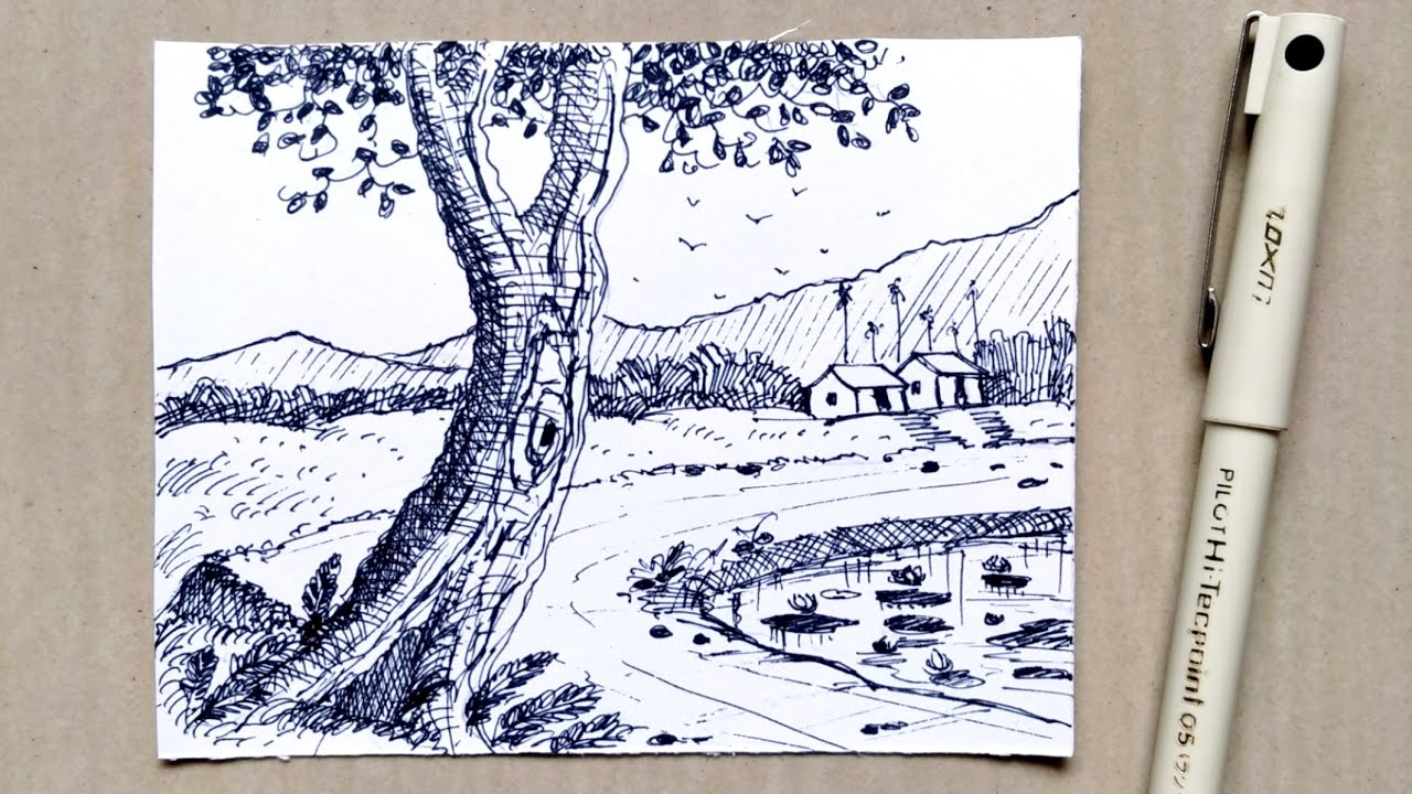 Sketching Landscapes in Pen, Ink & Watercolor